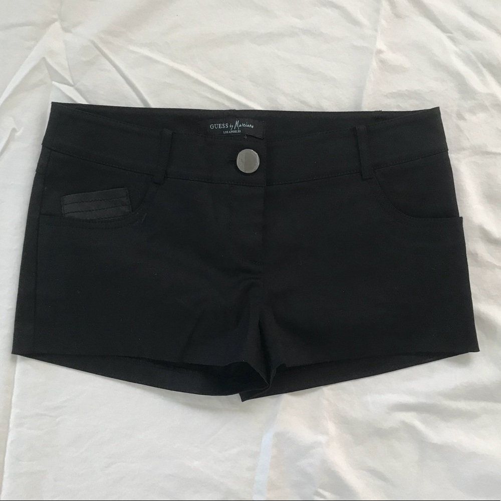 Black marciano shorts